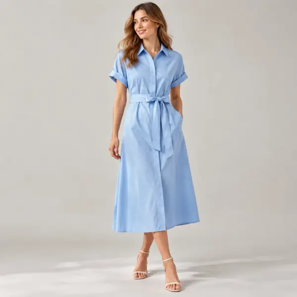 Nora Shirt Dress front view